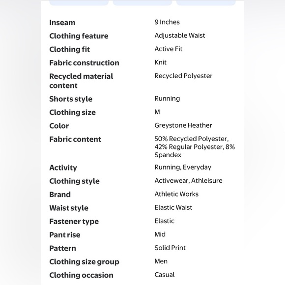 NWT Athletic Works Men’s 2-Pack Shorts - Picture 9 of 9